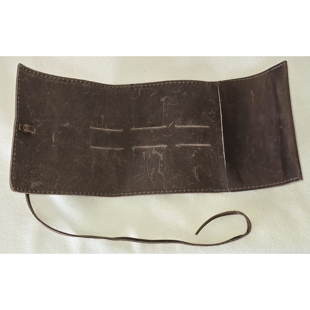 RUSTICO Touchmark Sidekick‎ Dark Brown Leather Cord Wrap Charger Adapter 6x14" - Picture 2 of 7